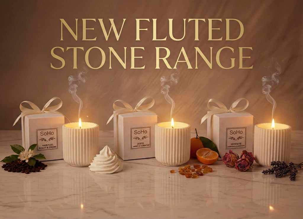 Habituel - Roast and Créme - Fluted Stone Candle - 160g
